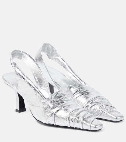 Khaite Women's White Water Metallic Leather Court Shoes  | eBay | eBay US