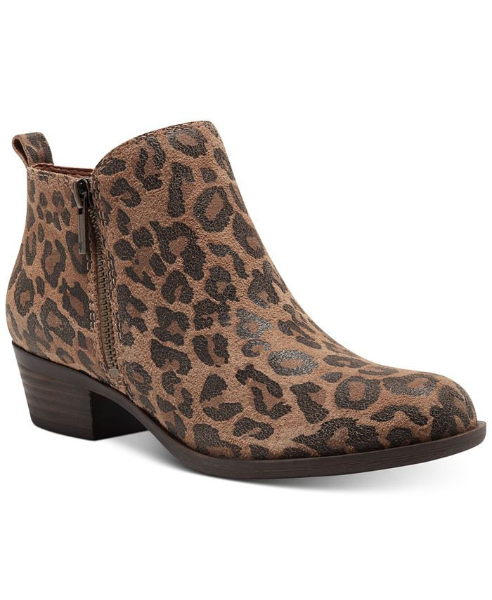 Lucky Brand Women's Basel Leather Booties  & Reviews - Booties - Shoes - Macy's | Macys (US)