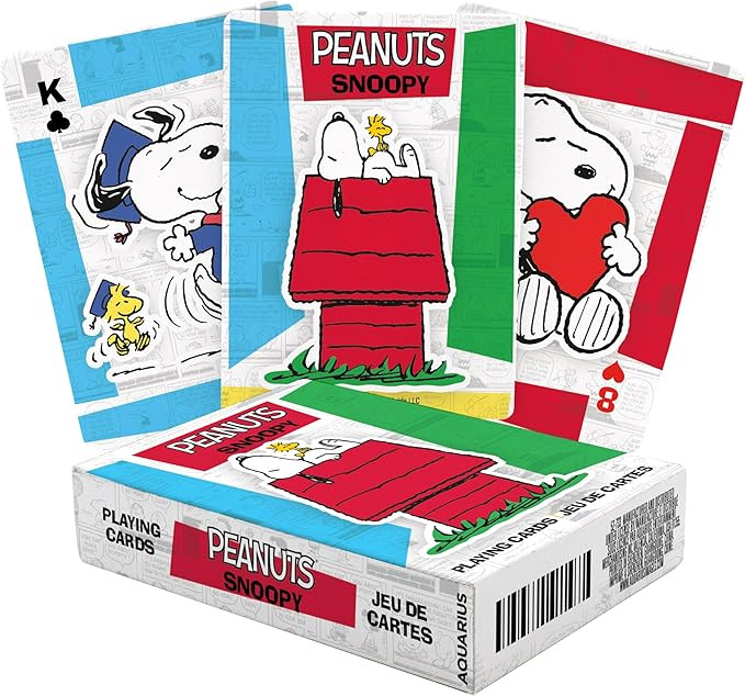 AQUARIUS Peanuts Snoopy Playing Cards - Snoopy Themed Deck of Cards for Your Favorite Card Games ... | Amazon (US)