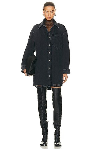 Mazie Denim Shirt Dress | FWRD 