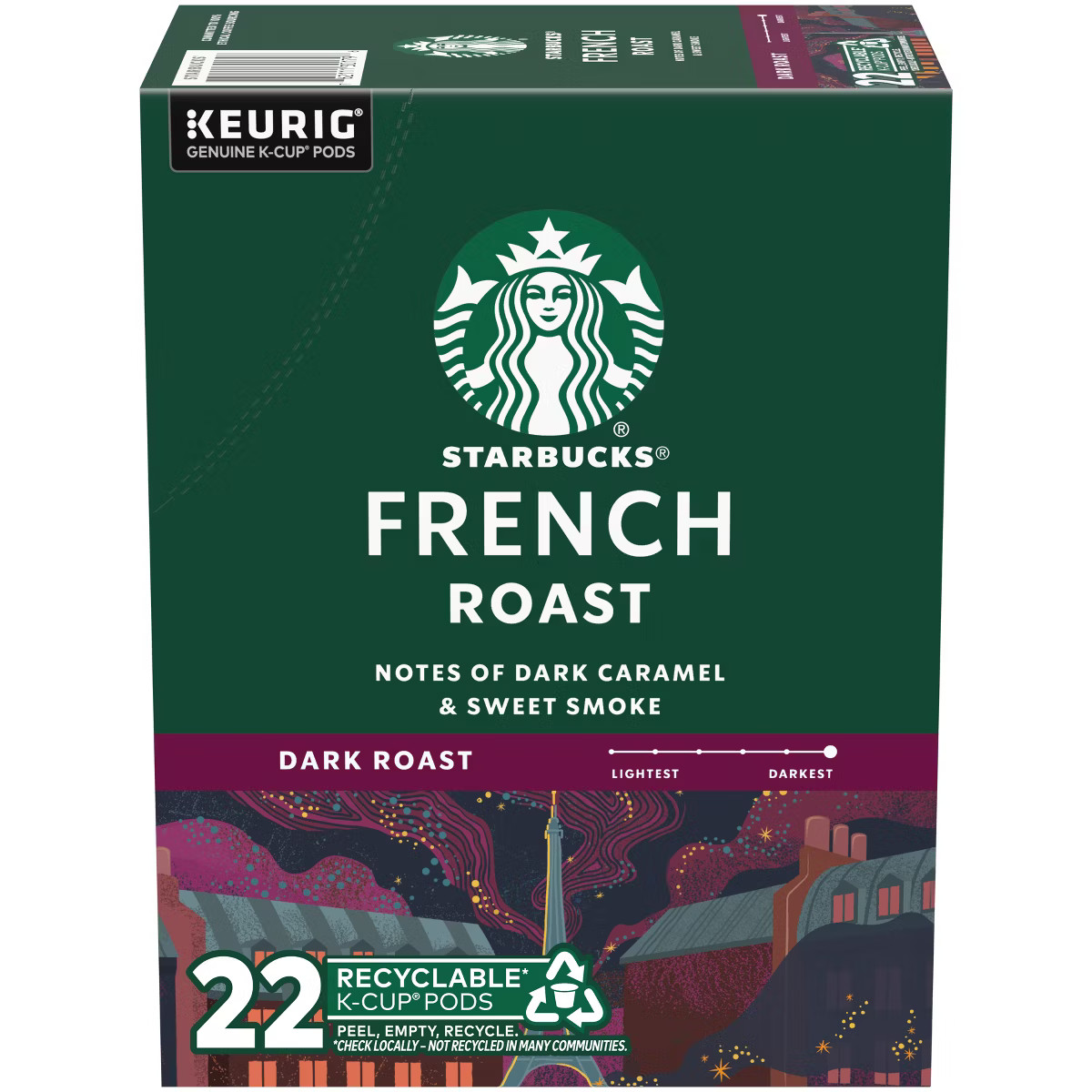 Starbucks Dark Roast K-Cup Coffee Pods French Roast for Keurig Brewers | Target