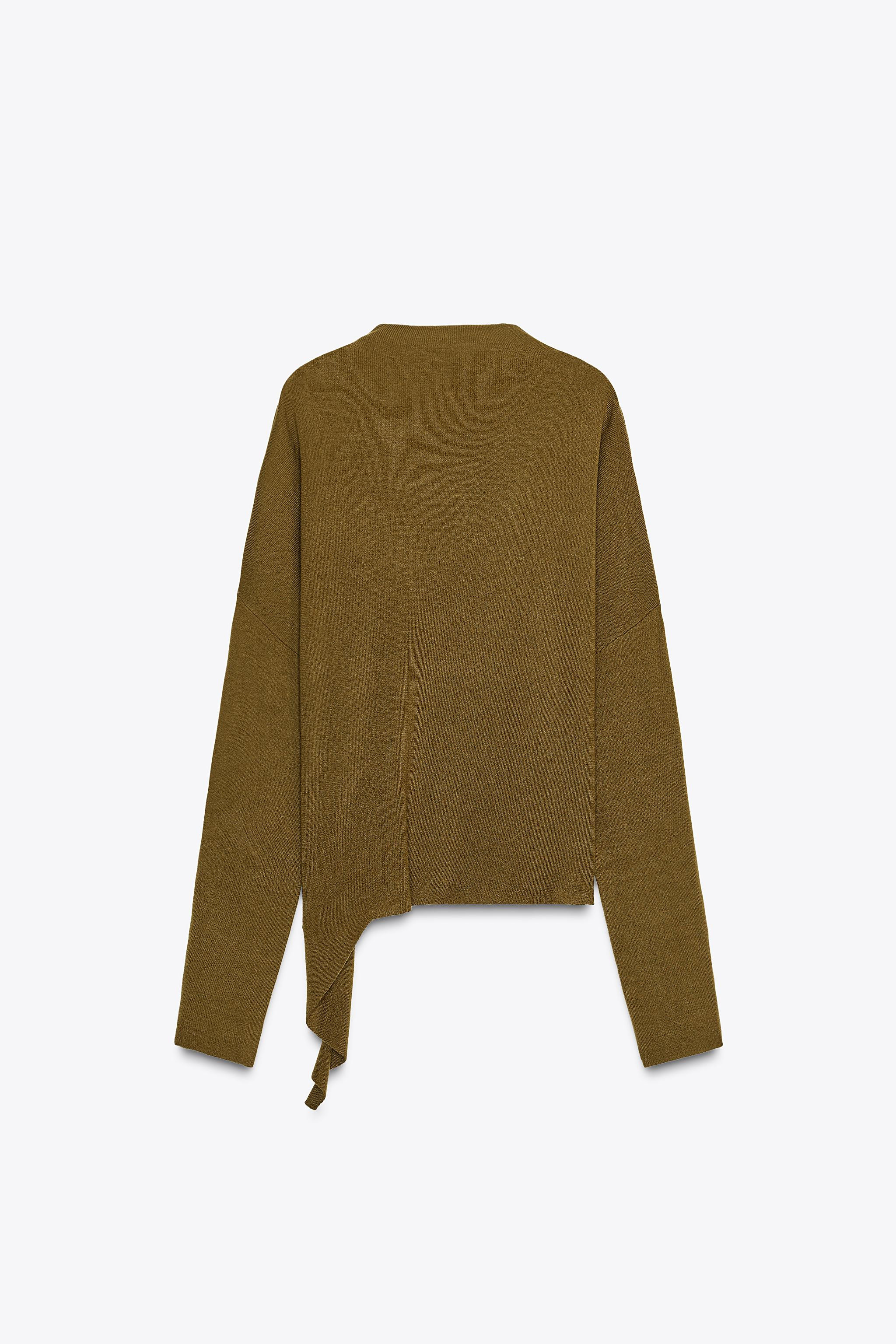 ASYMMETRIC KNIT SWEATER | Zara US