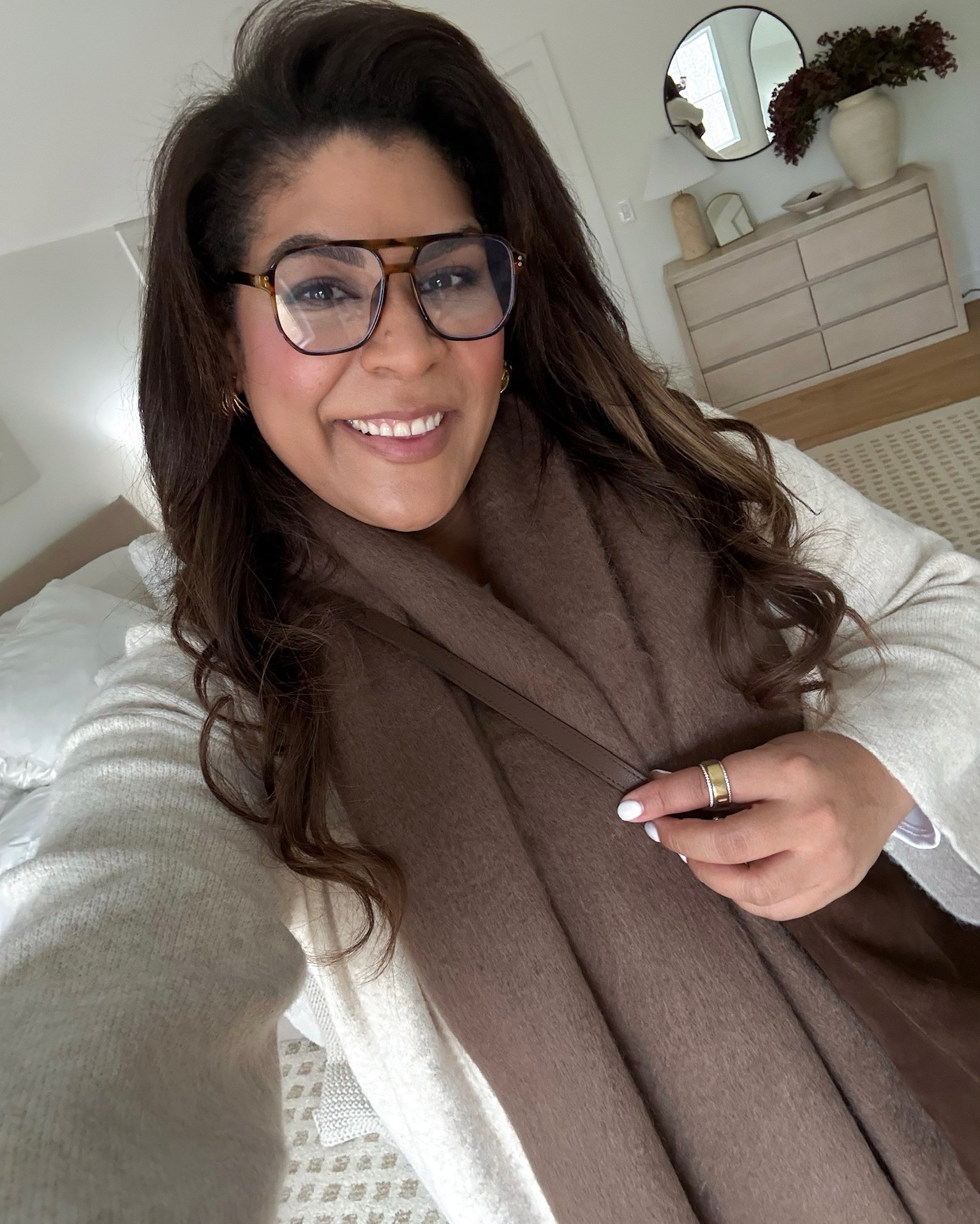 midsize ootd — my favorite way to stay warm in winter? cardigans & scarves! I’m 5’9” size 12/XL & 24 weeks pregnant wearing a size XL in sweater, XL in tops, & L in leggings

#LTKBump #LTKootd #LTKMidsize