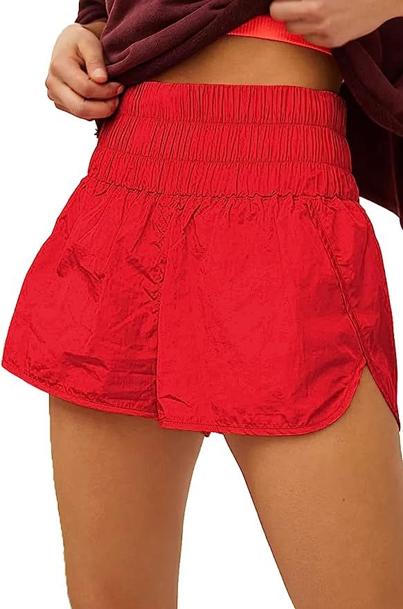 Natsuki High Waisted Athletic Shorts for Women Loose Running Sport Gym Workout Short | Amazon (US)