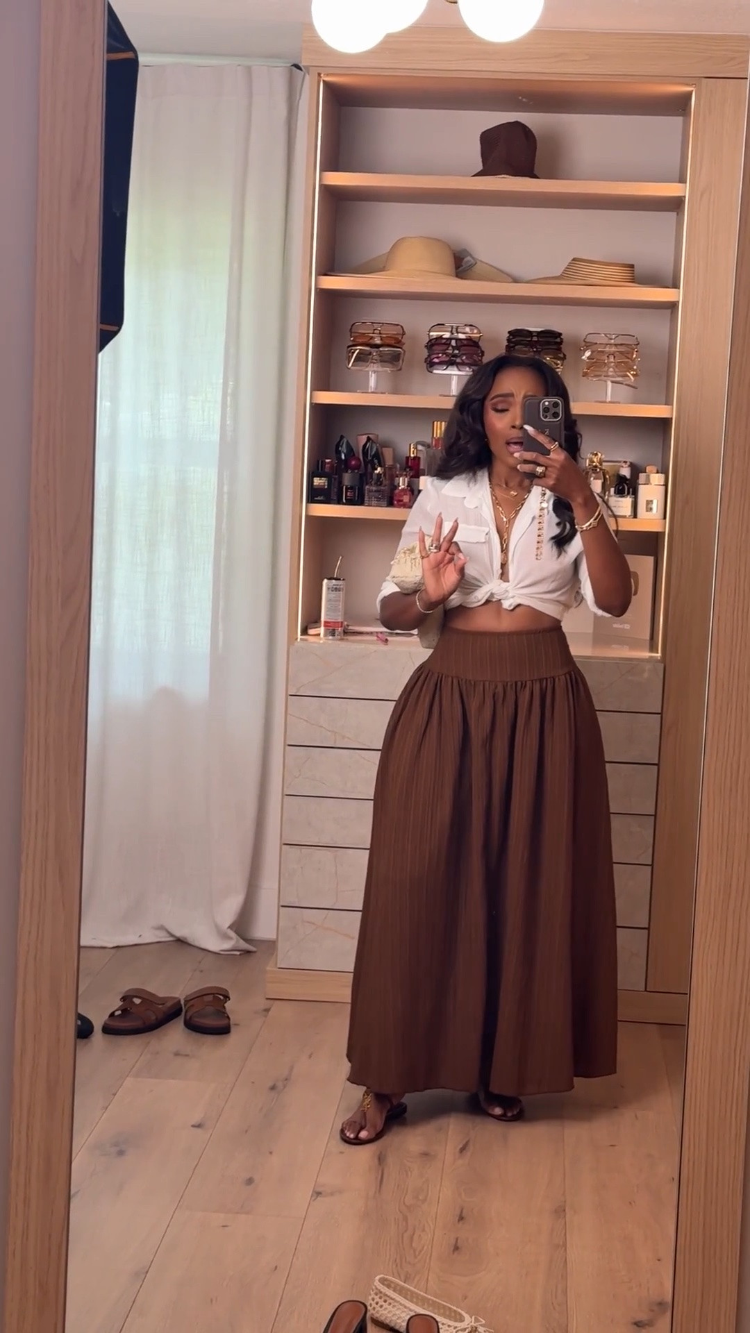 Hi babes!

This neutral look is that effortless vacation-inspired vibe — the flowy chocolate brown skirt paired with the tied white top feels relaxed, feminine, and instantly elevated.

Where to wear this:
Vacation dinners
Brunch
Beachside lunches
Summer outings

I love outfits like this because every piece can be styled so many different ways — pair the skirt with basics or wear the top with denim — so your cost per wear keeps dropping while still looking chic every time.

Everything is linked below

xx Kira | Kira’s Fashion Finds

34D - 27 - 40 | size small or 4

#LTKMothersDay #LTKgrwm #LTKselfcare