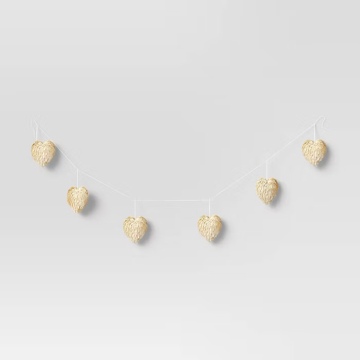Corn Husk Heart Garland - Threshold™ | Target
