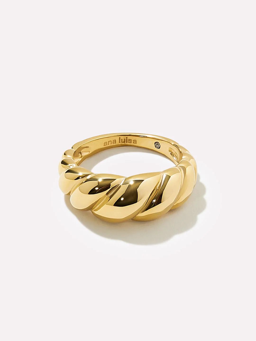 Gold Twist Ring | Ana Luisa