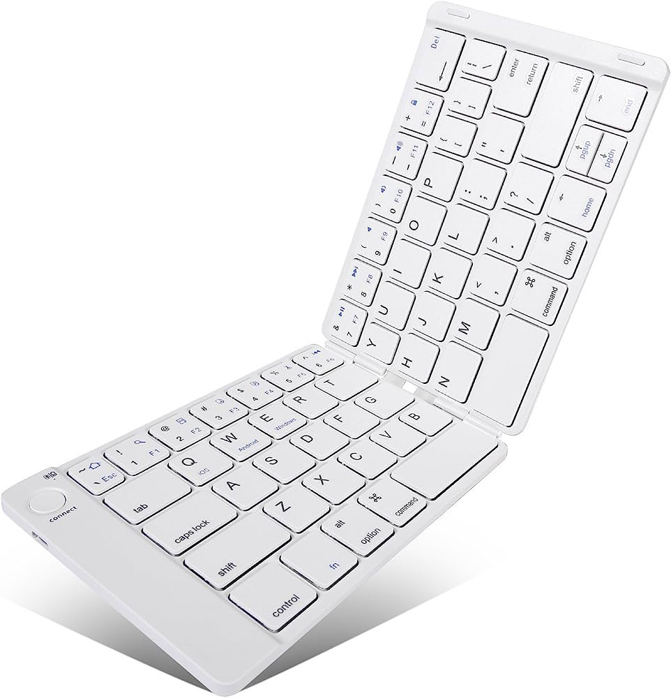 Joyzy Foldable Keyboard Bluetooth Folding Keyboard Full Size Pocket Wireless Keyboard for iOS Pho... | Amazon (US)