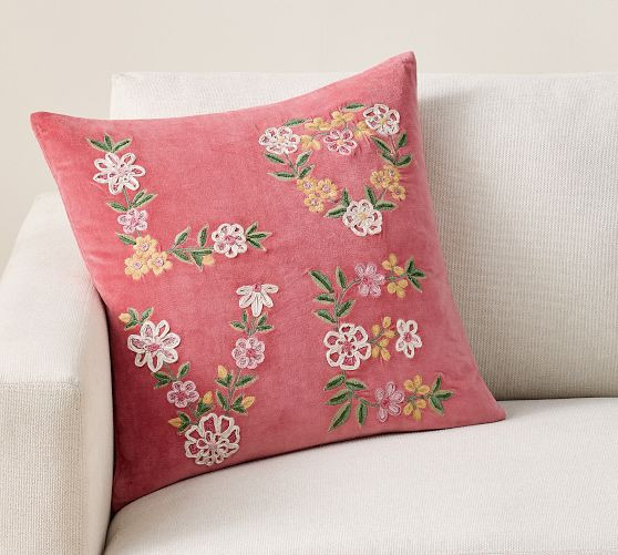 Velvet Love Pillow | Pottery Barn (US)