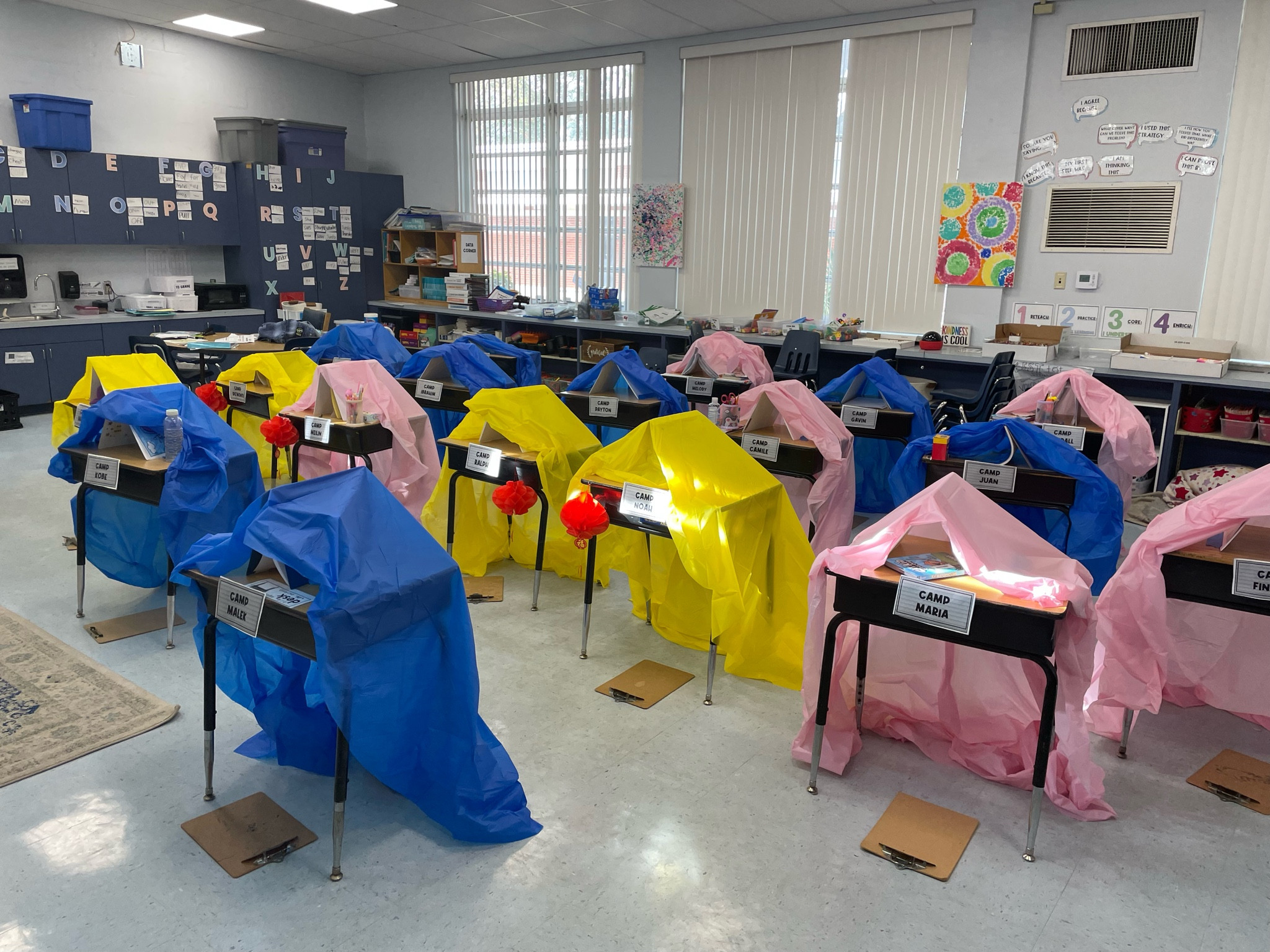 Classroom camping transformation! 