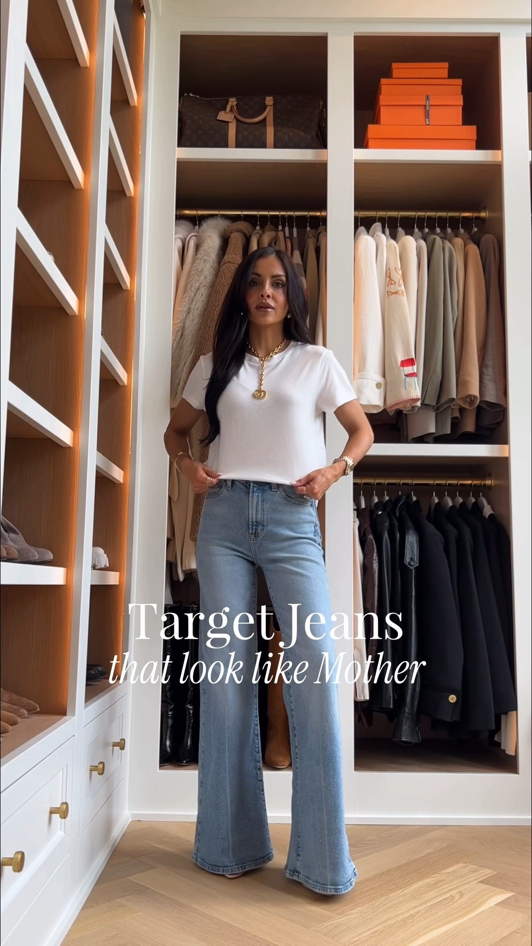 These Target finds look designer! Most are on sale from $5 and up. 
Mother denim dupe wearing a 00
Target white tee

#LTKOver40 #LTKmomlife #LTKSaleAlert