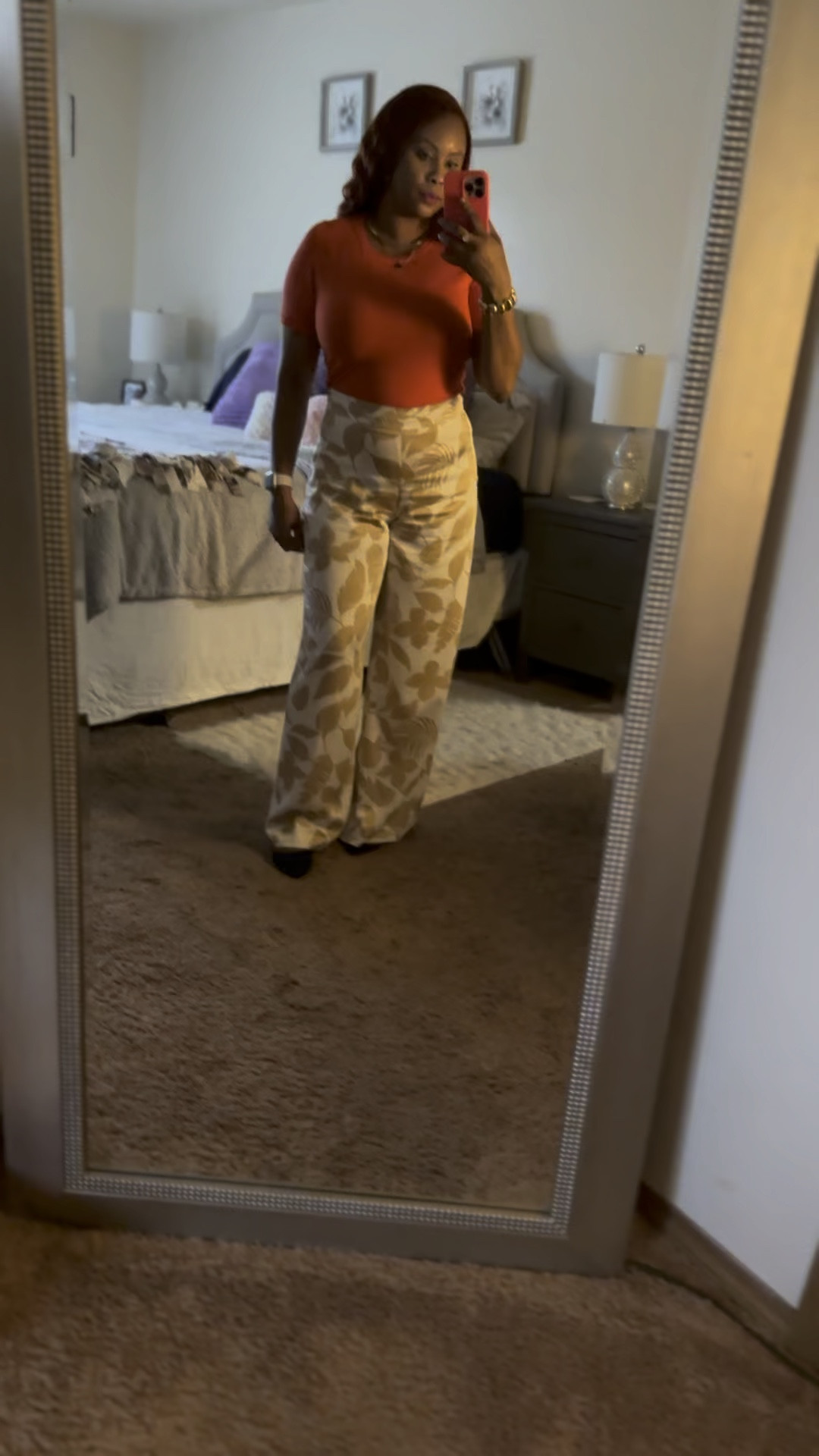 Satin Palazzo Pants from Ann Taylor paired with this orange sweater tee. The pants are very comfortable and great for a tropical vacation. The length is great and I am 5’1 normally a size 8, got these a size down because they are high waisted. Really love how this accentuates my hourglass figure. Currently on sale for 30% off. a modern must-have with a perfect drape and high waist that endlessly flatters. Hidden side zip with hook-and-eye closure. Front off-seam pockets. Lined. Vacation outfits, summer outfits, travel, luxury wear, outfit of the dayy


#LTKVideo #LTKSaleAlert #LTKTravel