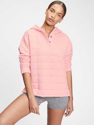 GapFit Quilted Jacquard Hoodie | Gap (US)