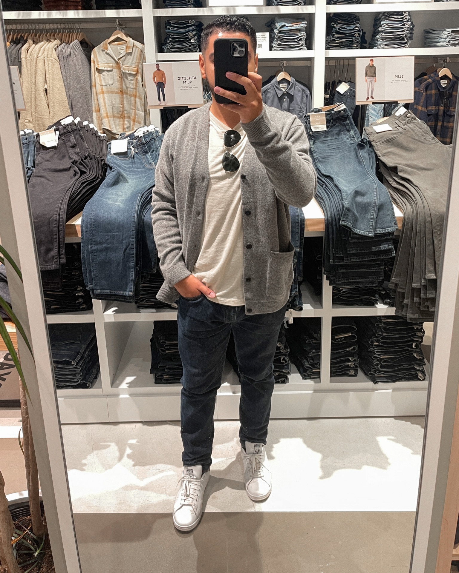 Grey cardigan size M fits tts. Jeans size 34. Sneakers size 10 (tts)

Mens fashion. Mens outfit. Fall outfit for men. Gap jeans. Cardigan  



#LTKunder100 #LTKmens #LTKSeasonal