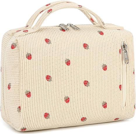 Bluboon Makeup Bag Zipper Pouch Travel Toiletry Bag Portable Cosmetic Bag Organizer for Women and... | Amazon (US)