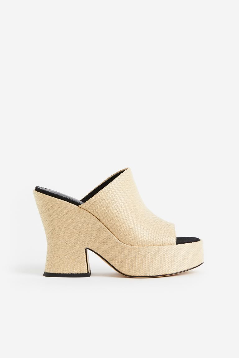 Straw Platform Mules | H&M (US)