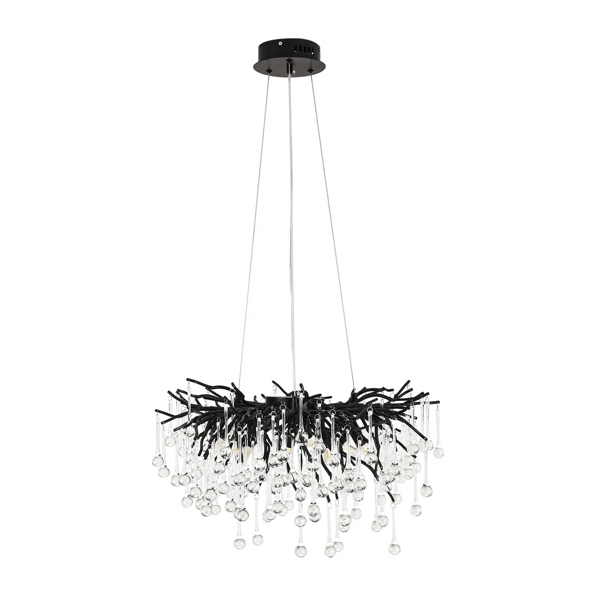 10 - Light Branch Raindrop Crystal Chandelier | Wayfair North America