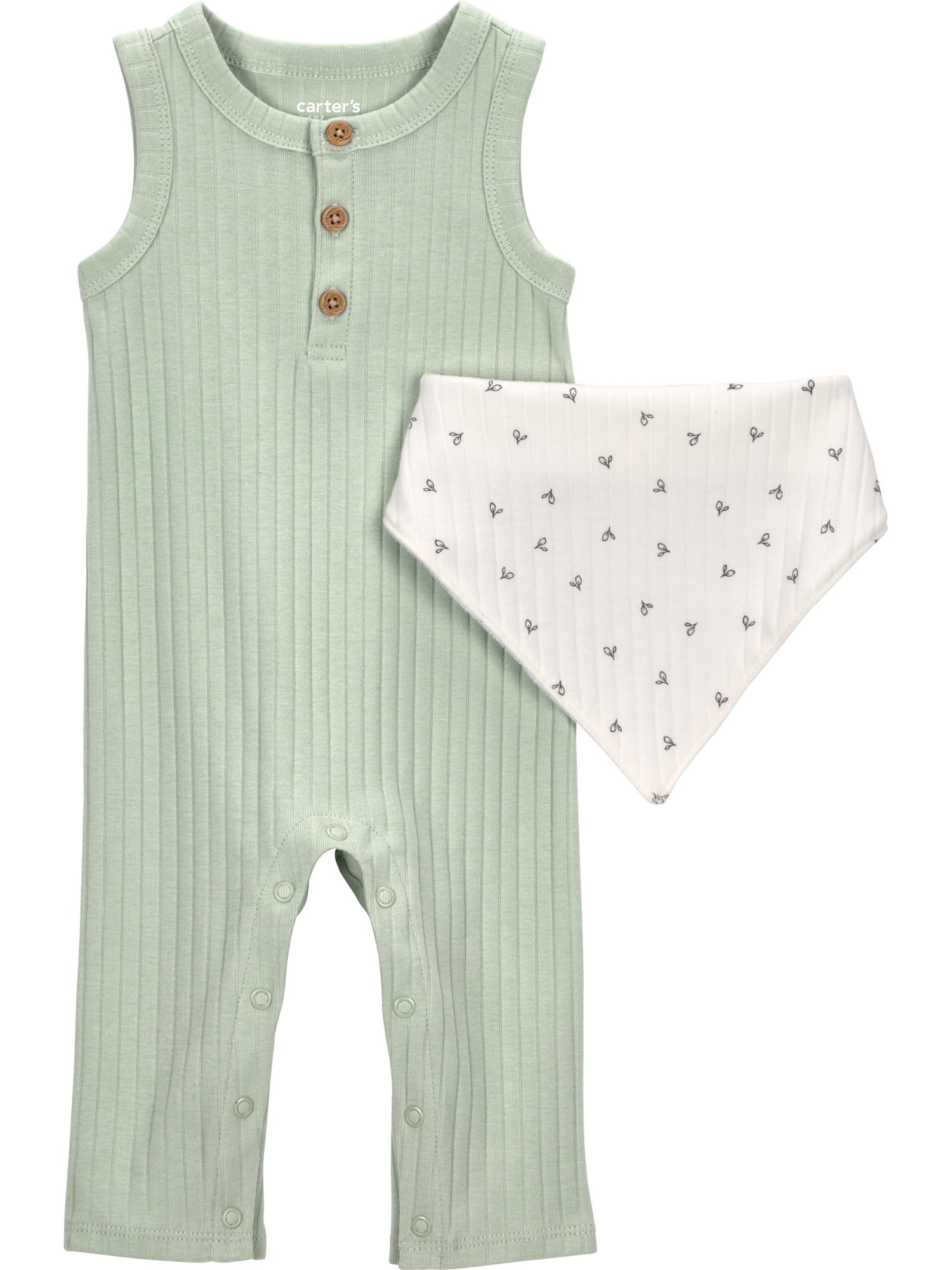 Carter's Child of Mine Baby Jumpsuit, 2-Piece, Sizes Preemie-24 Months | Walmart (US)