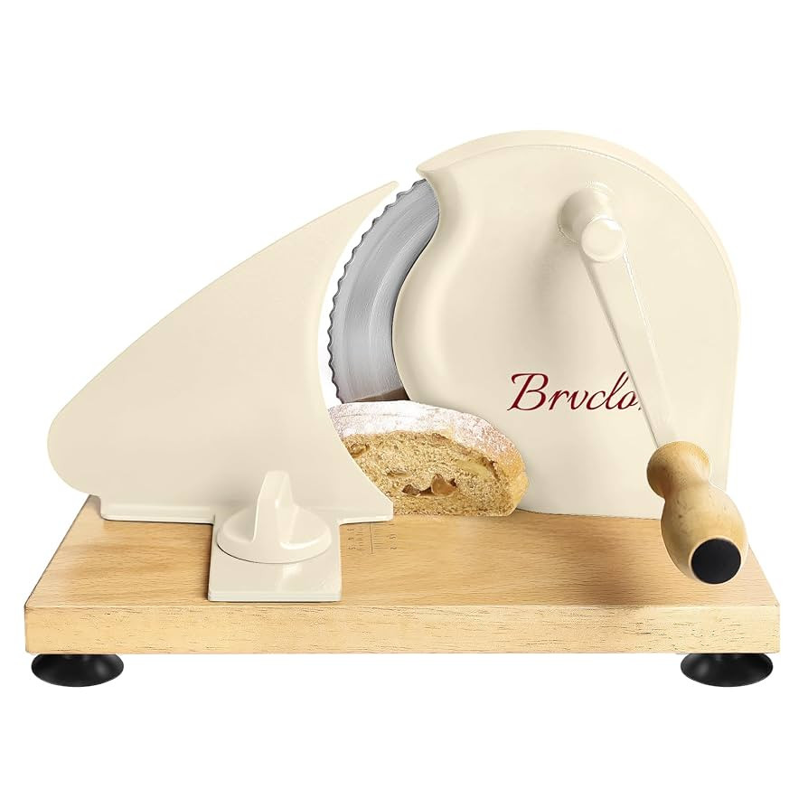 Manual Bread Slicer for Homemade Sourdough Bread, Adjustable Thickness&Evenly Slicing, Hand Crank... | Amazon (US)