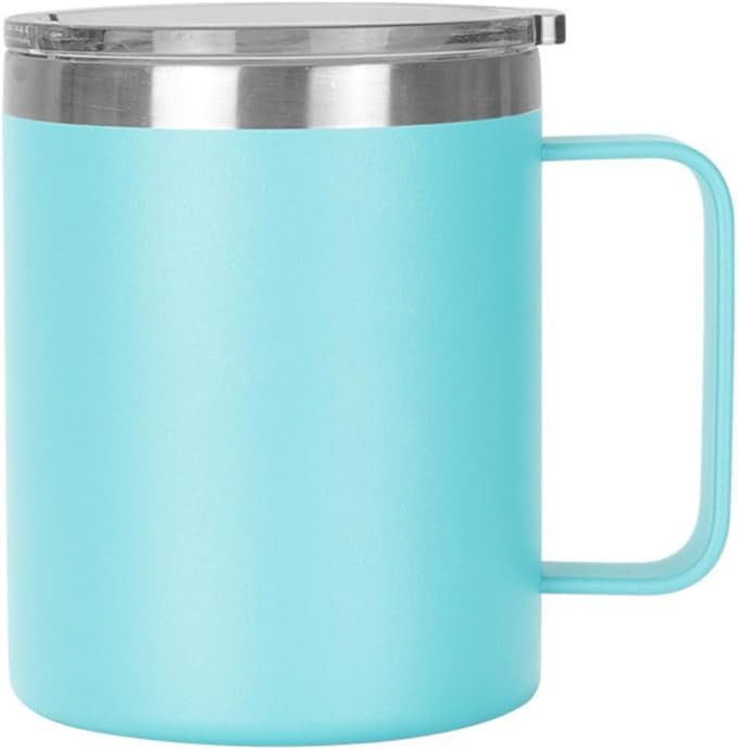 12oz Coffee Mug With Handle, Double Wall Stainless Steel Insulated Lowball Tumbler Keeping Hot an... | Amazon (US)