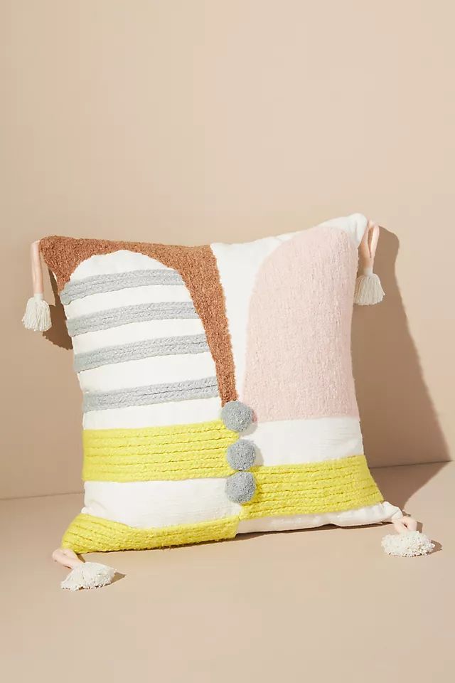 Charlie Sprout Textured Finch Pillow | Anthropologie (US)