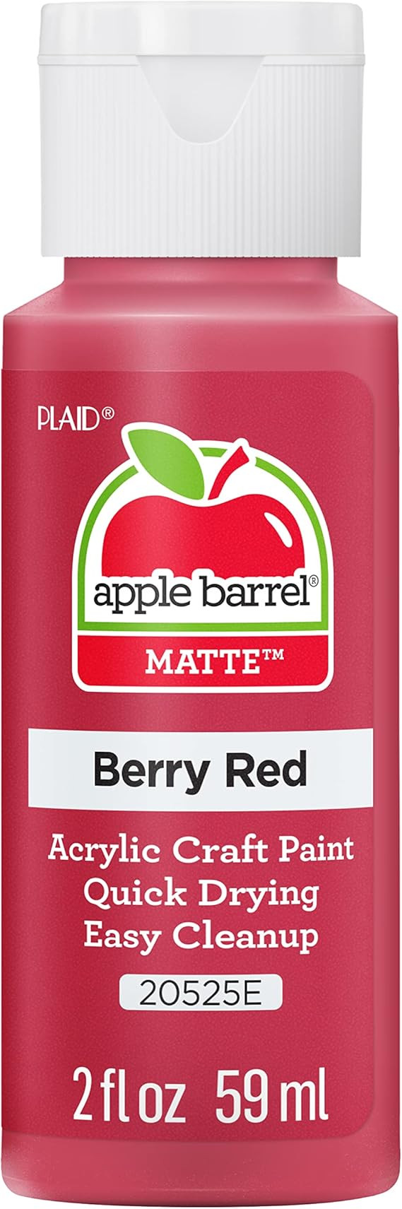 Apple Barrel Acrylic Paint in Assorted Colors 2 Ounce, 2 Fl Oz (Pack of 1), Berry Red | Amazon (US)