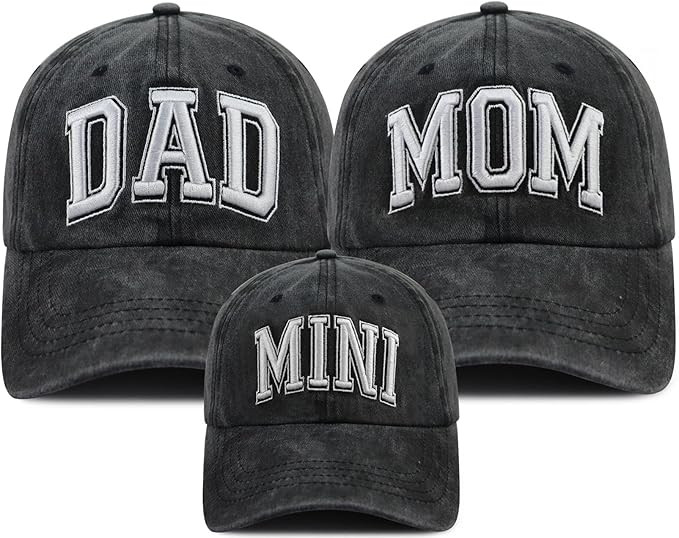 Funny Dad Mom Mini Matching Family Hat, Adjustable Embroidered Parent-Child Baseball Cap | Amazon (US)