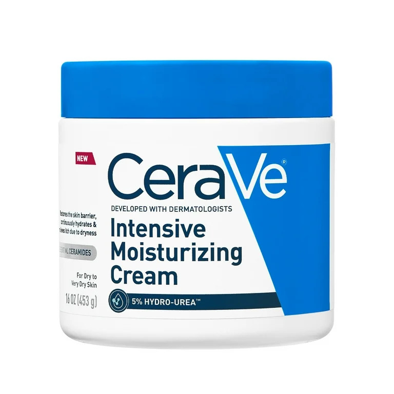 CeraVe Intensive Moisturizing Cream, Hydrating Body Moisturizer for Very Dry Skin, 16 oz | Walmart (US)
