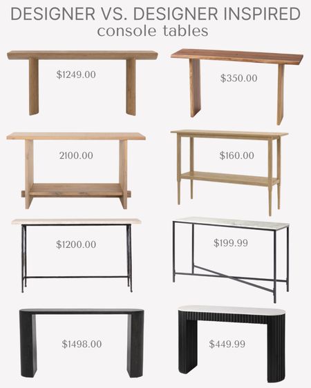 Designer versus designer inspired console tables!  Perfect for a living room or entryway  

#LTKsalealert #LTKFind #LTKhome
