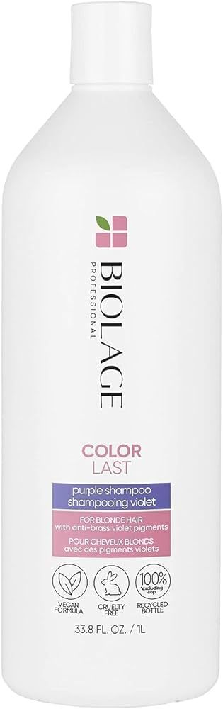 Biolage Color Last Purple Shampoo | Neutralizes Brass & Unwanted Yellow Tones | With Fig & Orchid... | Amazon (US)