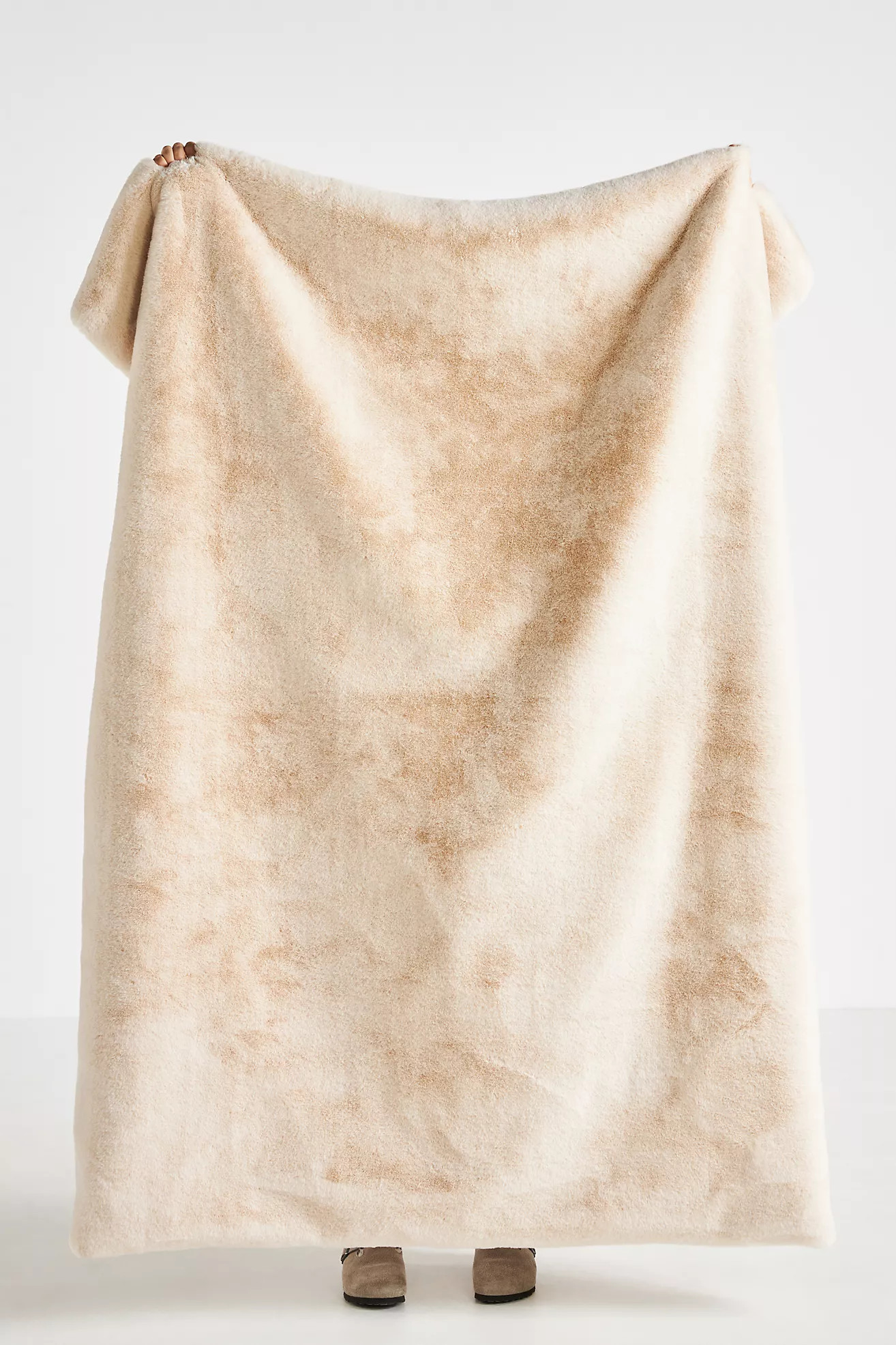 The Sophie Faux Fur Throw Blanket | Anthropologie (US)