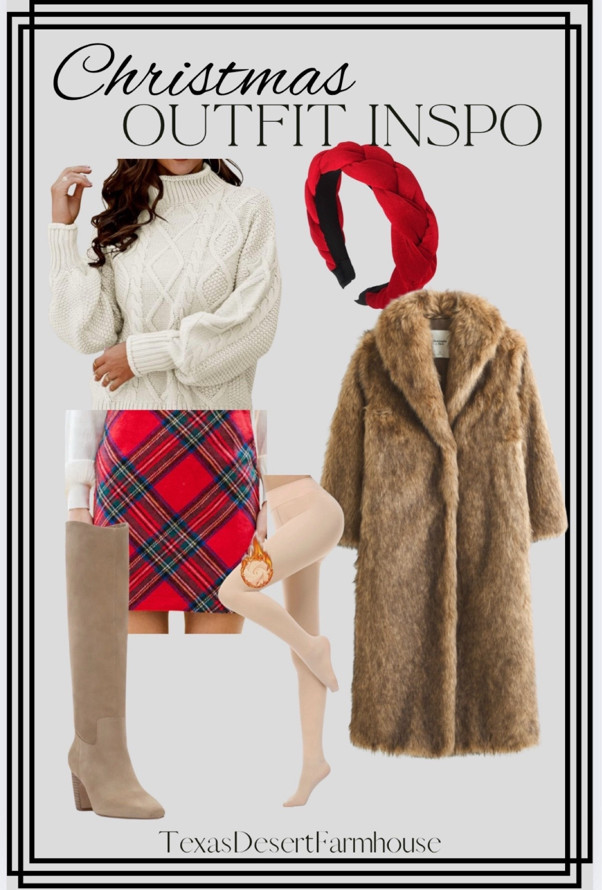 Christmas Outfit Inspiration for Women

Bramble Suede Over-the-Knee Point Toe Boots

Cristen Knee High Boot (Women)
Saodimallsu Womens Turtleneck Oversized Sweaters Batwing Long Sleeve Pullover Loose Chunky Knit Jumper

Headbands for Women Velvet Braided Headbands Fashion Hairband Criss Cross Hair Accessories, Red

Full-Length Faux Fur Coat

DOCUMO Fleece Lined Tights for Women Thermal Pantyhose Warm Tights Winter Tights Thick Leggings Fake Translucent Tights


#women #christmasoutfit #christmasfit #plaidskirt #fauxfur #headband #creamsweater #fleecepantyjose #winterfashion #winter 

#LTKItBag #LTKStyleTip

#LTKgrwm #LTKootd #LTKHoliday