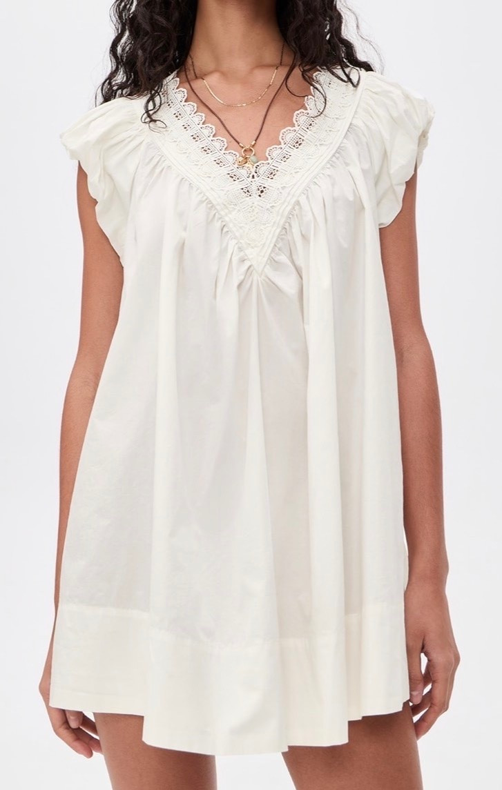 Love this little white dress!
