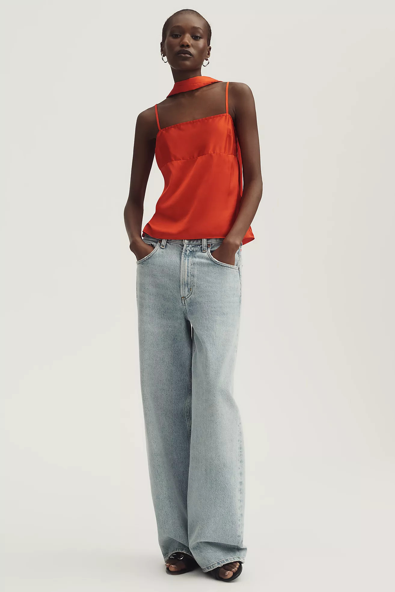 Mare Mare Square-Neck Tank with Scarf | Anthropologie (US)