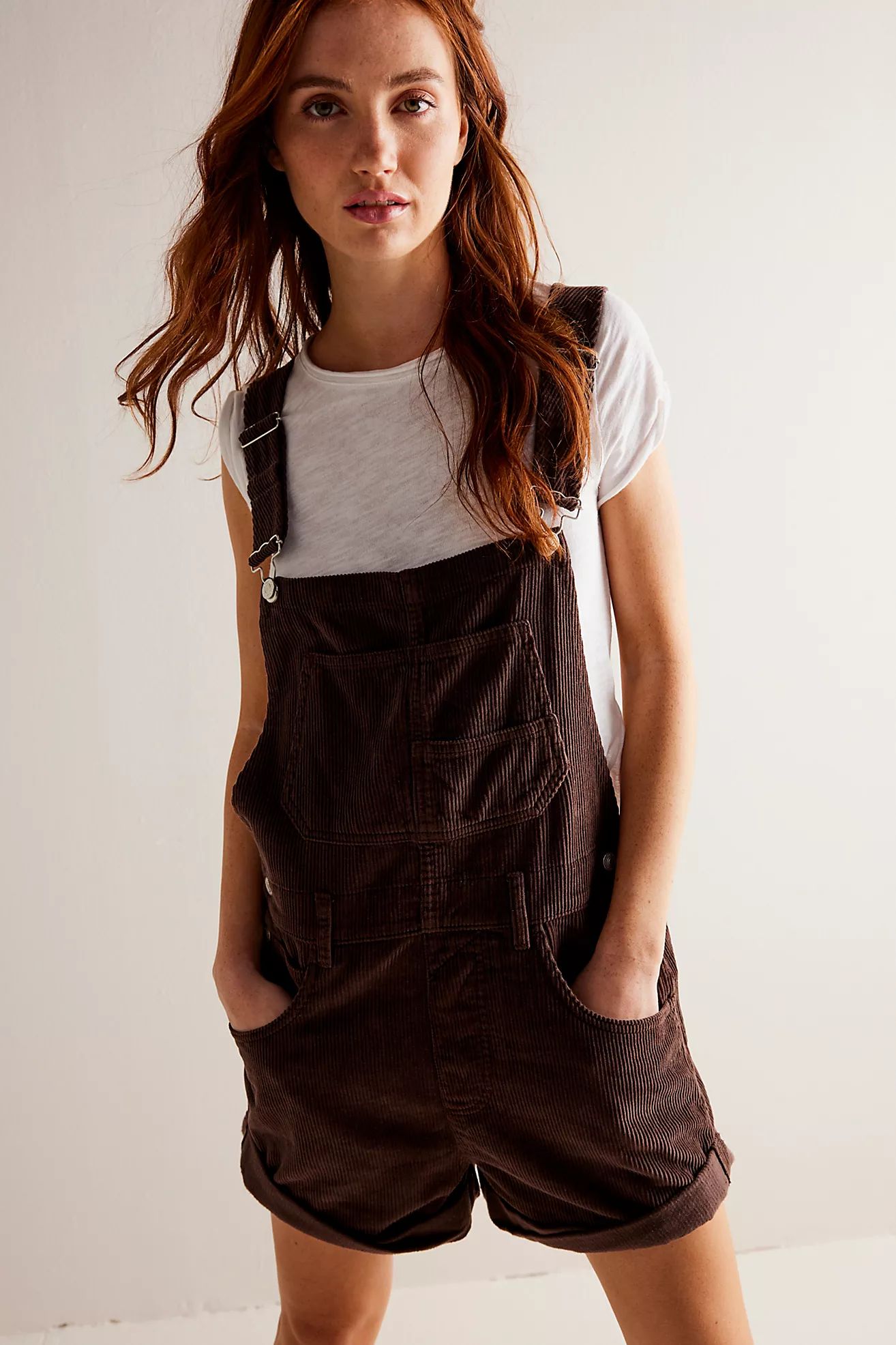 We The Free Ziggy Cord Shortalls | Free People (Global - UK&FR Excluded)