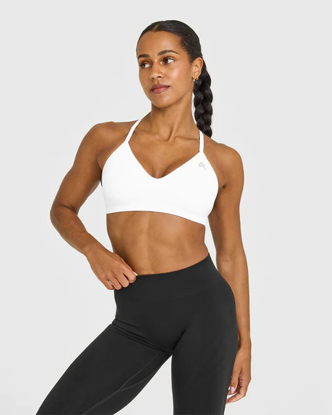 EnhanceLift™ Seamless Strappy Sports Bra 
 White | Oner Active (UK / US)