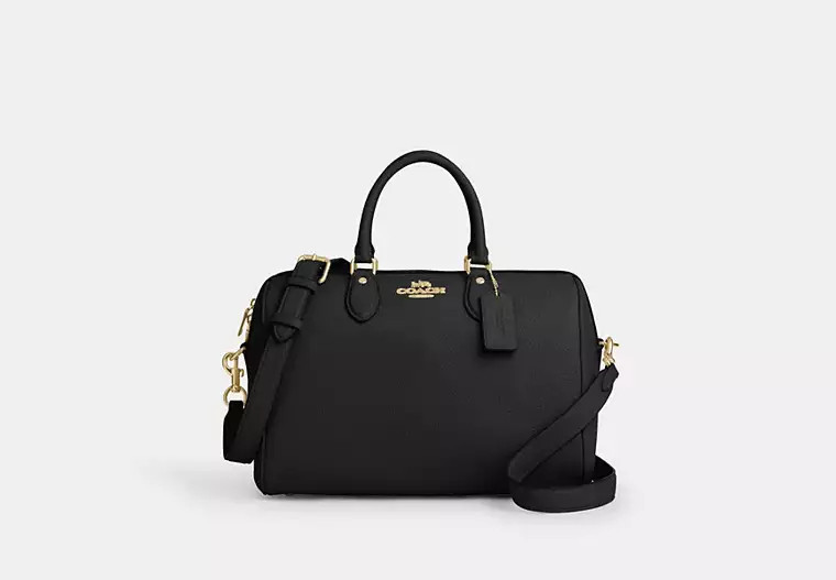 Coach Outlet Rowan Satchel Bag - Black, Size: Large | Coach Outlet US