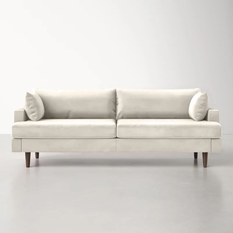 Laguna 83'' Velvet Square Arm Sofa | Wayfair North America