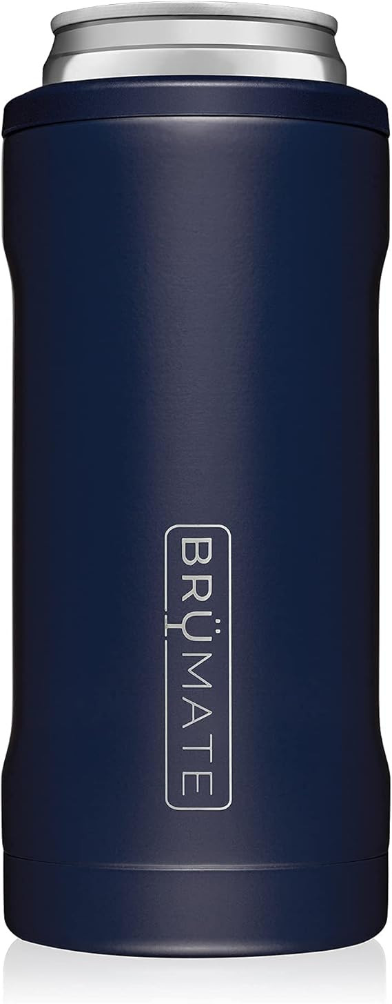 BrüMate Hopsulator Slim Double-walled Stainless Steel Insulated Can Cooler for 12 Oz Slim Cans (... | Amazon (US)