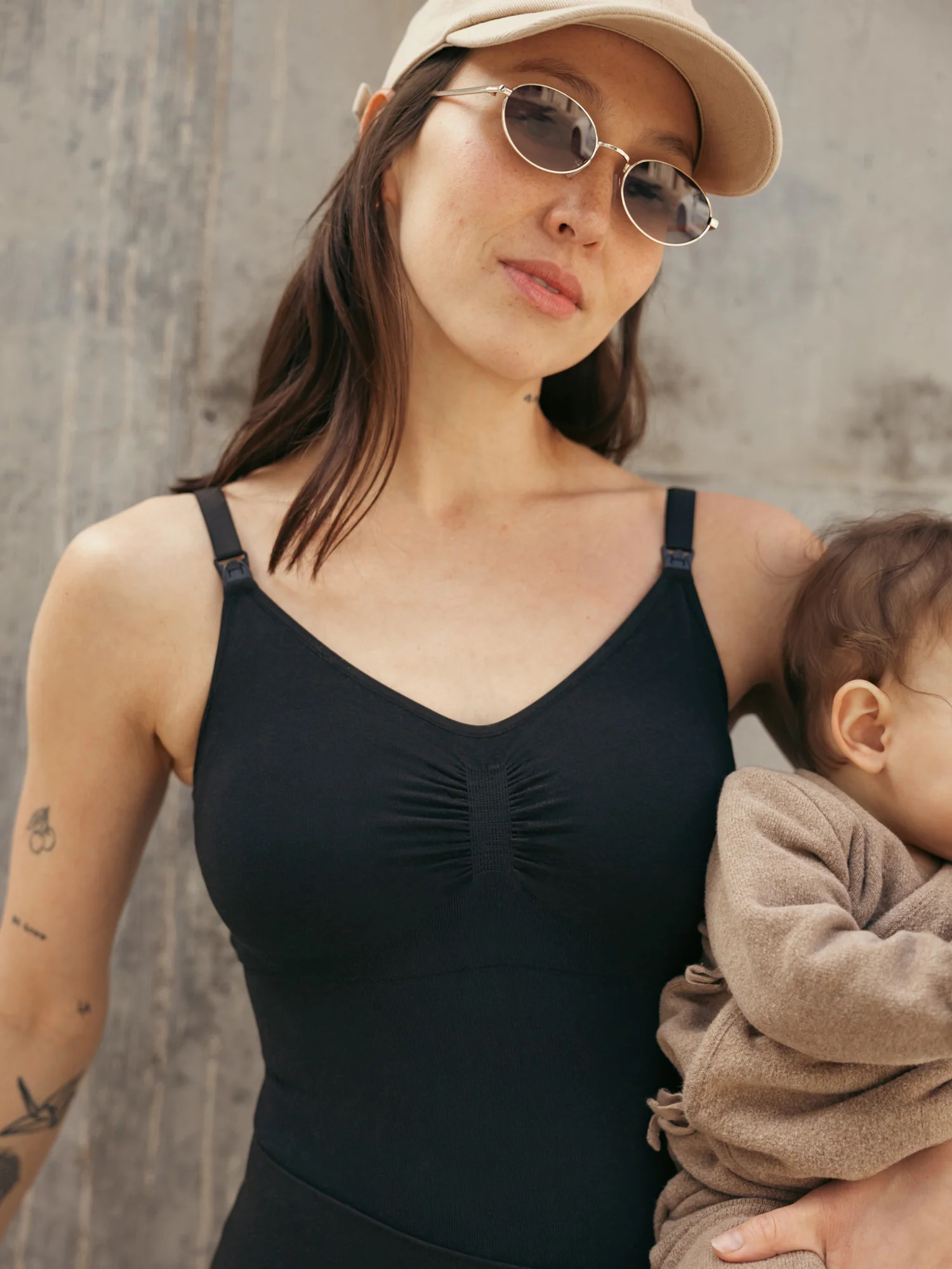 Sublime®️ Bamboo Maternity & Nursing Bodysuit | Black - Kindred Bravely | Kindred Bravely