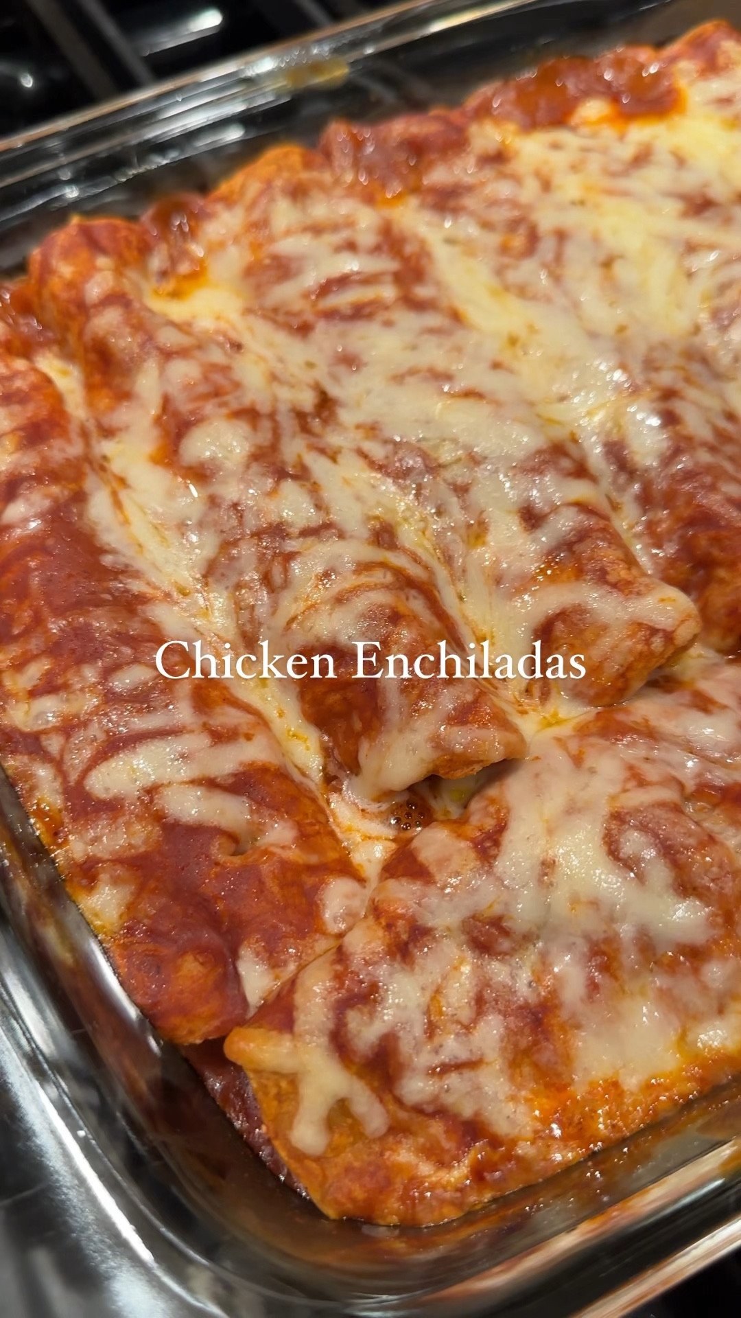 Chicken Enchiladas 

Chicken Enchiladas

Here's what you'll need:
1 lb Chicken breast (or 1 rotisserie chicken)
Taco seasoning (1 tbs chili powder, 1 tbs paprika, 1/2 tsp garlic powder, 1/2 tsp onion powder, 1/2 tbs cumin, 1/4 tsp dried oregano, 1/4 tsp pepper, 1 packet of goya culantro y achiote)
1 28 oz can of red enchilada sauce
4 cups of shredded Monterey Jack cheese
1 package small corn tortillas

Toppings:
Sour cream, cilantro, salsa, avocado, pickled jalapenos

Here's how you'll make it:
1. You can use a rotisserie chicken or make your own. to make your own, heat an oven to 350, season the chicken in the taco seasoning with a little olive oil, then top with your favorite salsa. 2. Bake for 35 minutes. Let cool, and shred. 
If using a rotisserie chicken, shred, toss with seasonings and salsa.
3. To the chicken mixture add 2 cups of cheese, mix well.
4. Prepare the baking dish with a little olive oil and coat the bottom with enchilada sauce. 
5. To assemble the enchiladas; pour some enchilada sauce onto a plate and dip both sides into the enchilada sauce, then fill with a heaping spoonful of the chicken mixture. It should be enough to fill the center but not too much as it will spill out. Then roll the tortilla and chicken up and place seam side down in the baking dish. Continue until the chicken mixture is gone.
6. Pour the remaining sauce evenly over the enchiladas. 
7. Top with cheese and bake at 350 for 25-35minutes until bubbling around the edges.

Serve with rice and beans, guacamole and toppings. Enjoy!  

Leslie Stern
Follow me on Instagram

#LTKfamily #LTKhome #LTKVideo