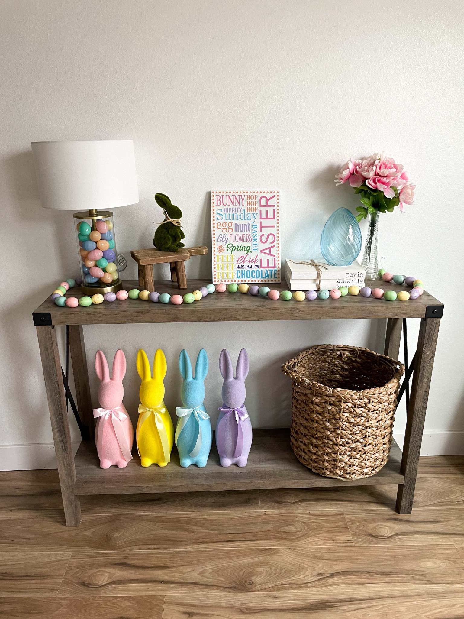Easter entryway decor 

#LTKfindsunder100 #LTKSeasonal #LTKhome