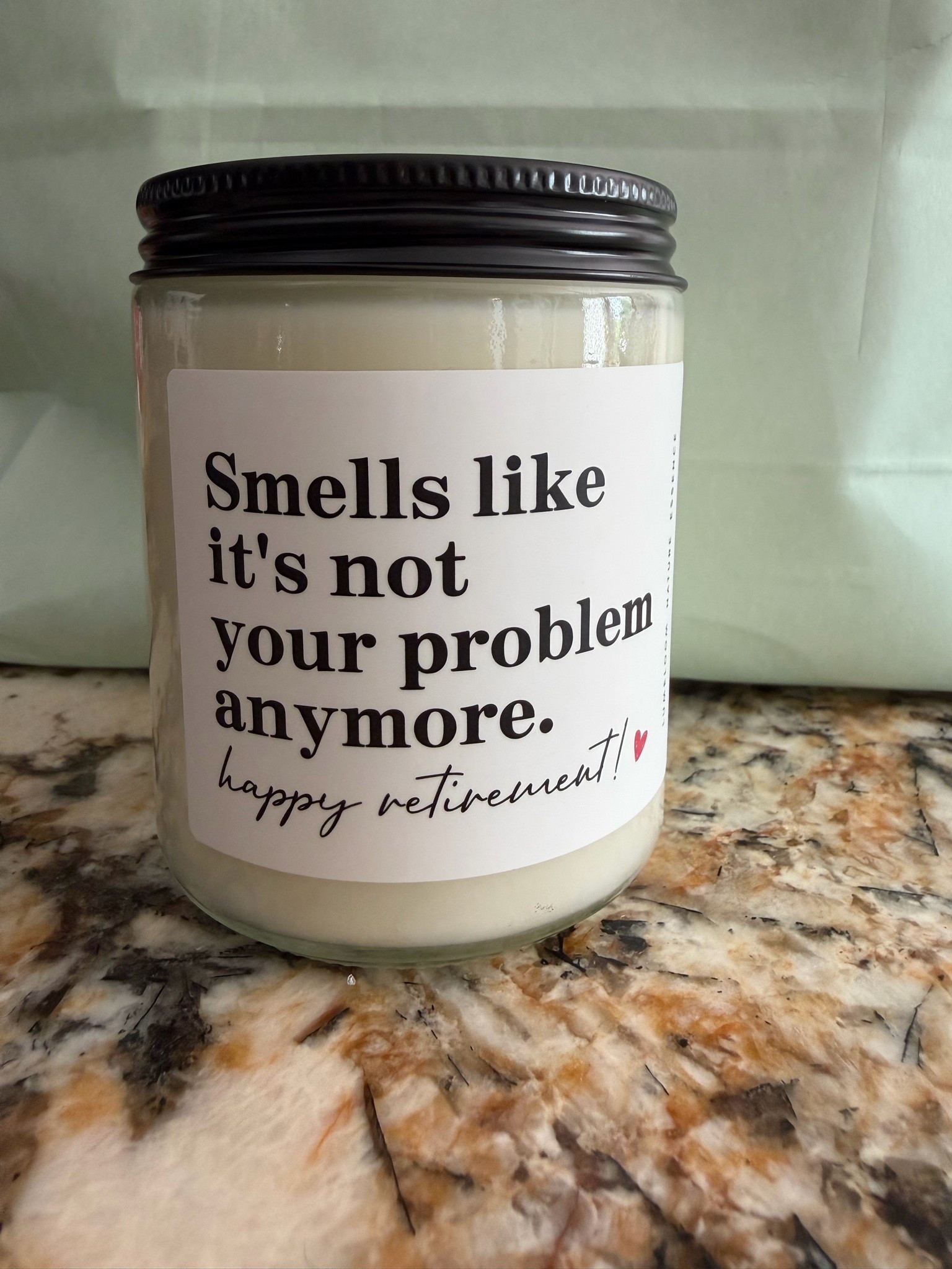 I’m retiring tomorrow and one of my students gave this candle to me! 😂. If you’re looking for a funny retirement gift, this one is a great idea! It definitely put a smile on my face! It smells good, too! #retirementgift

#LTKHome
