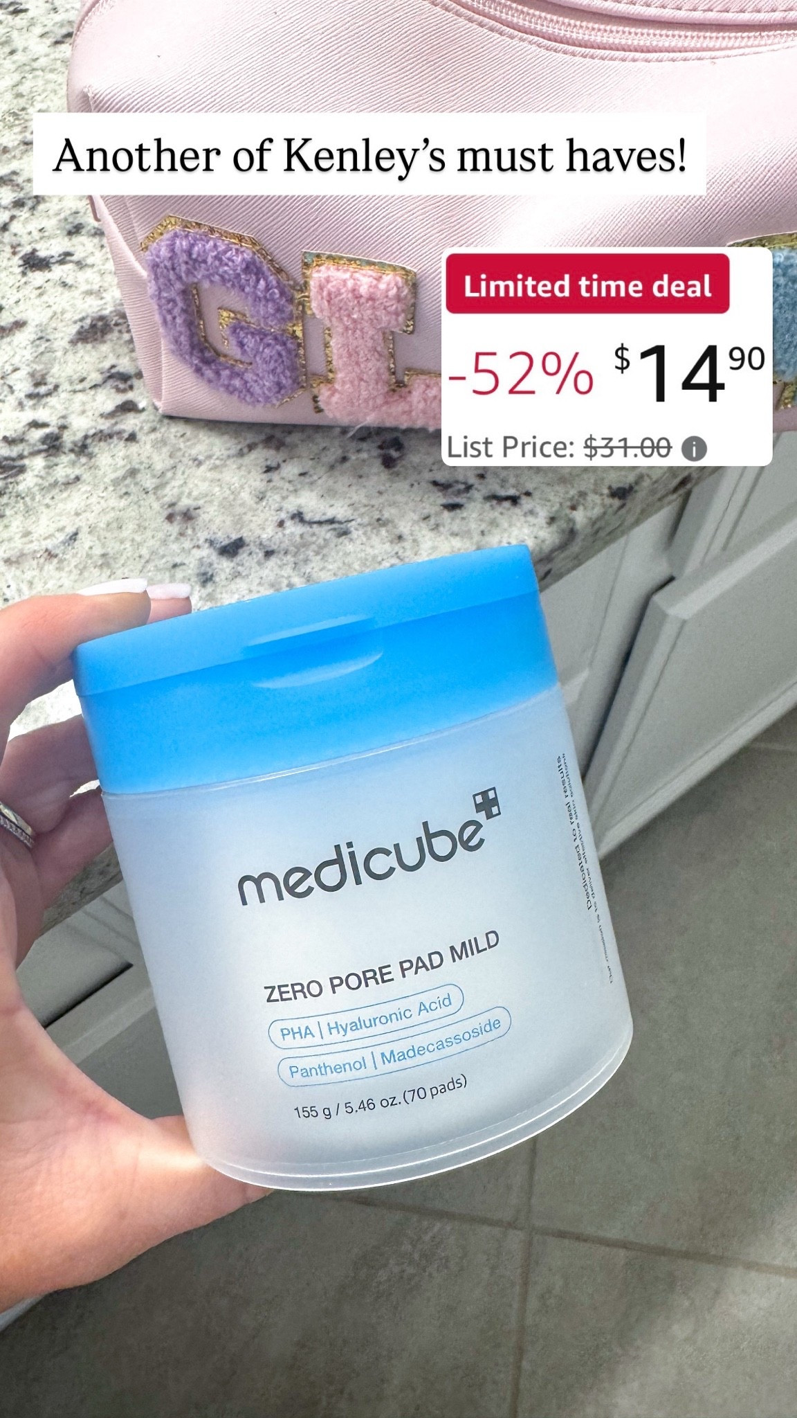 These cleansing pants have done wonders for Kenley’s skin, yet they are gentle enough to not fry her out.