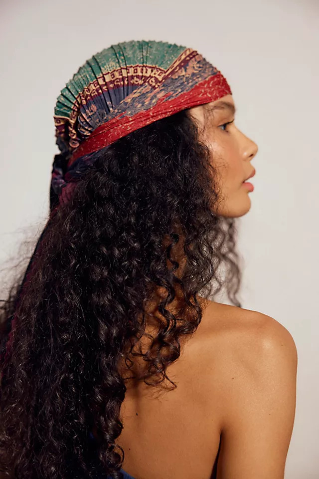 Pleated Printed Skinny Bandana | Free People (Global - UK&FR Excluded)