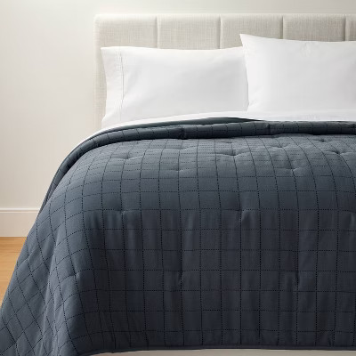 Grid Stitch Cotton Quilt - Threshold™ designed with Studio McGee | Target