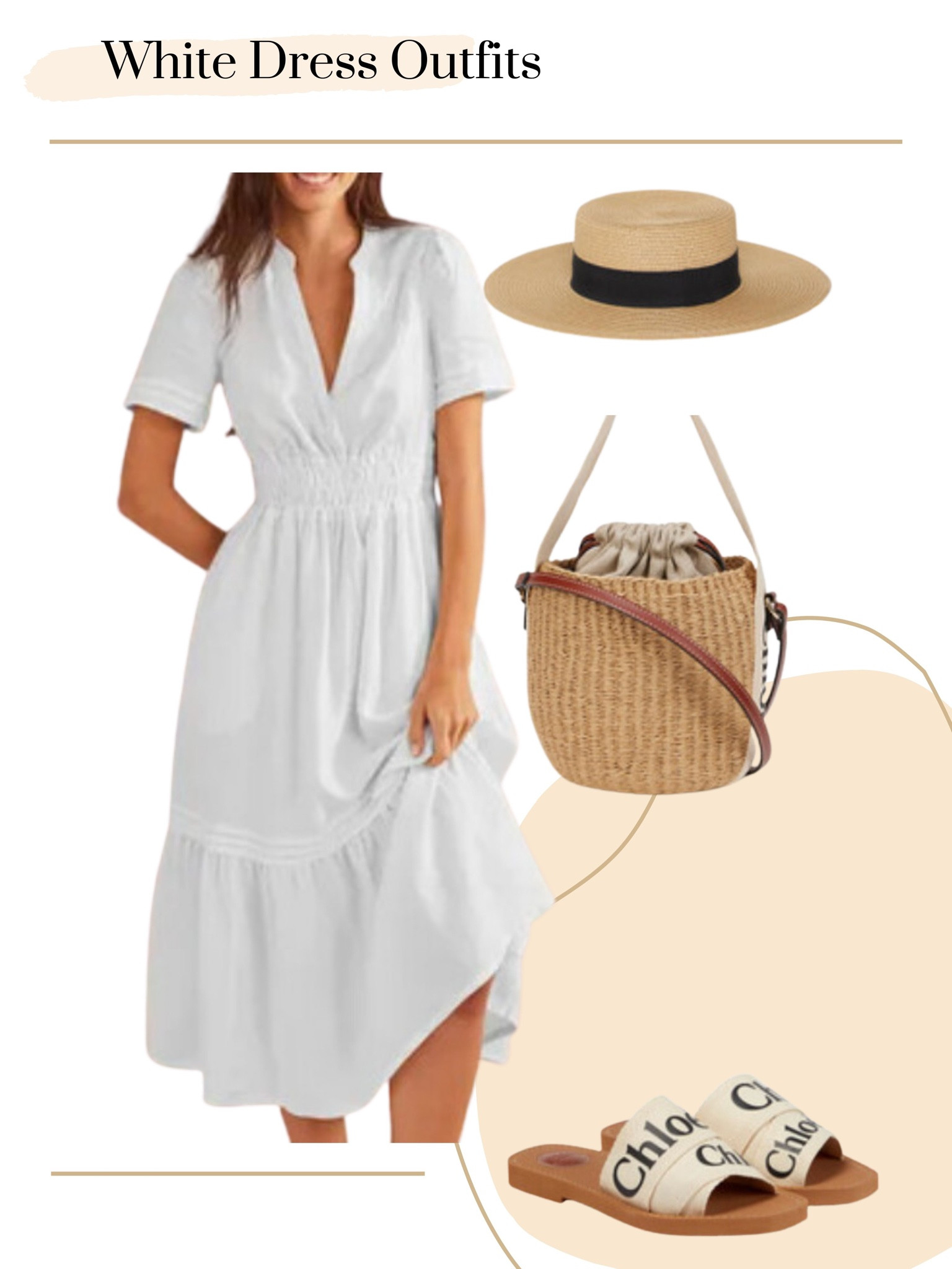 White dress outfits 