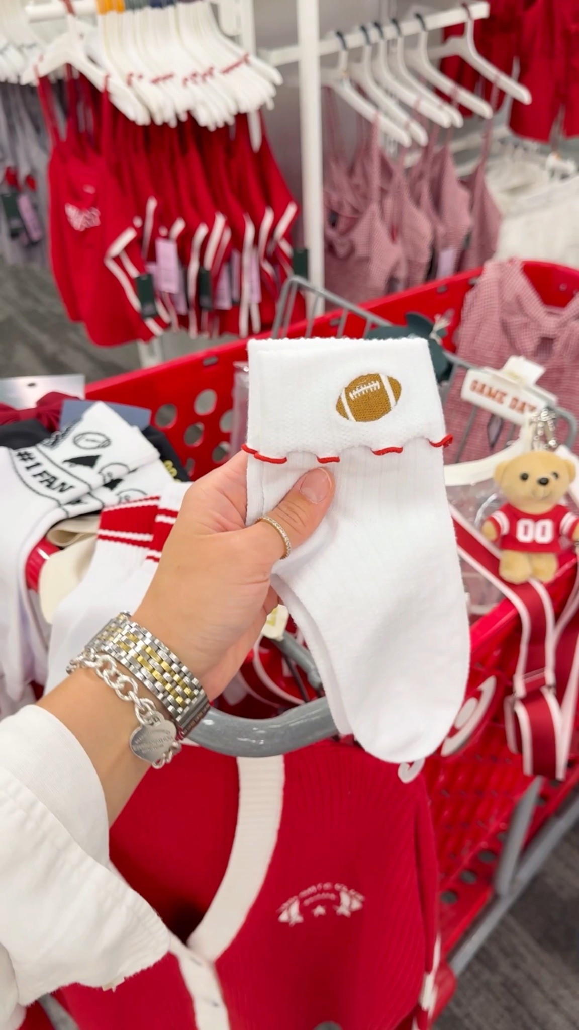 Target game day, ruffle socks, target football, target favorites, game day outfit, game day bag, college football, nfl, college game day outfit, Alabama game day outfit, chiefs game day outfit, target finds, target style, target outfit, target must haves, target haul, target fashion 

Target has the cutest game day collection!!😍🏈 everything comes in every team color you could need!!



#LTKFindsUnder100 #LTKShoeCrush #LTKFindsUnder50