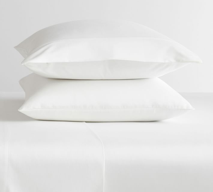 700-Thread-Count Sateen Pillowcases - Set of 2 | Pottery Barn (US)