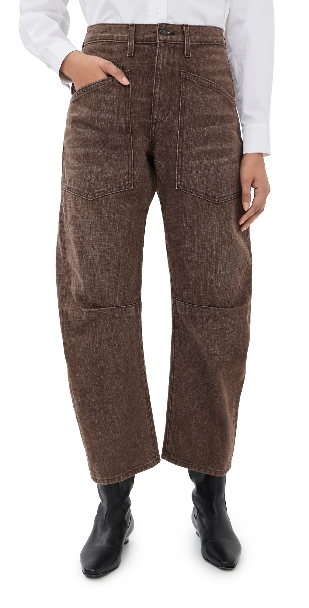Nili Lotan Shon Jeans Vintage Brown Wash 25 | Shopbop